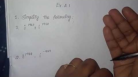 Simplify the following i)i^1947+i^1950 Class12 Excercise2.1 Sum1 complex numbers#class12#tnsamacheer