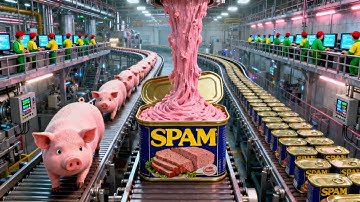 Inside a Modern Canned Meat Factory | From Pig Farm to Millions of Cans Every Day (Full Process)