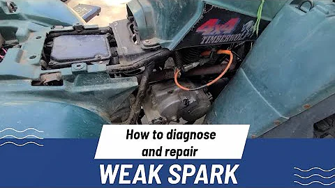 How to diagnose and repair weak/no spark on a Yamaha Timberwolf 250