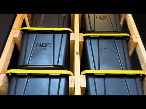 DIY Tote Rack Build for Beginners | Easy 27 Gallon Storage Rack Tutorial