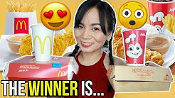 JOLLIBEE versus MCDO CHALLENGE! (Sinong THE BEST?!) + MUKBANG