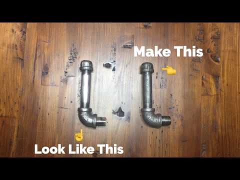 DIY black steel pipe cleaning and