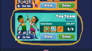 Subway Surfers Tag Team Houston และ Mystery Hurdles Gameplay