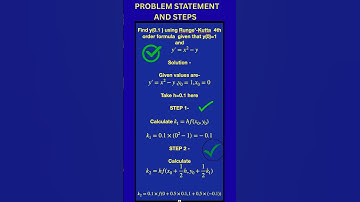 Runge kutta method of fourth order#shortsvideo#education#shortsfeed#mathematics#tech#technology