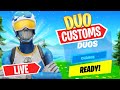 LIVE Hosting Duo CUSTOMS | ALL PLATFORMS | ROKE FORTNITE BATTLE ROYALE