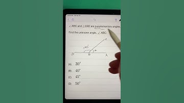 Supplementary Angles #math #geometry #angles #learn