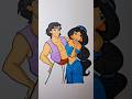 Coloring ALADDIN and JASMINE! 💖 The Soulful Couple from Disney's Aladdin (A Gentle Art Moment)