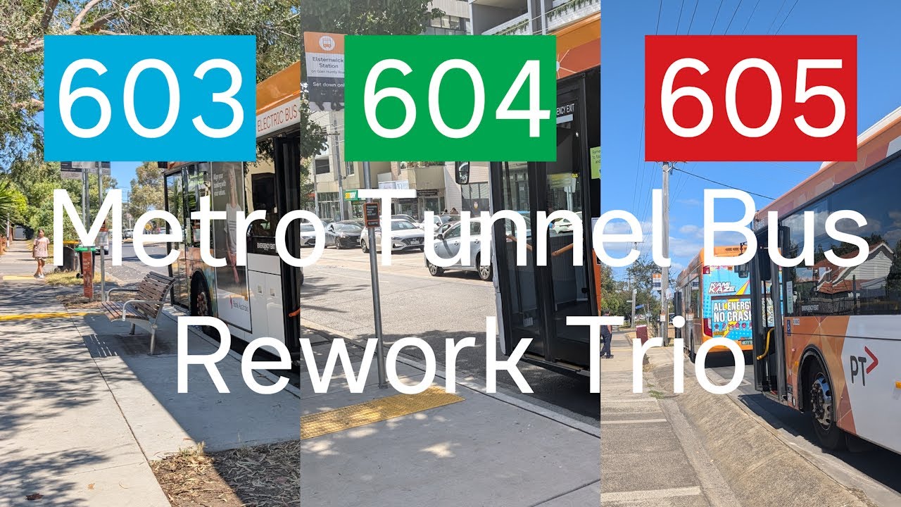 South-East Metro Tunnel Bus Rework Trio - 603, 604 and 605 Triple Feature