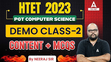 HTET PGT Computer Science Preparation | PGT Computer Science MCQs #2 By Neeraj Sir