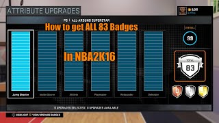 NBA 2K16 のすべてのバッジのハック - NBA 2K16 ですべてのバッジを入手する方法! screenshot 1