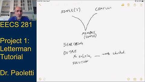 Project 1: Letterman Tutorial