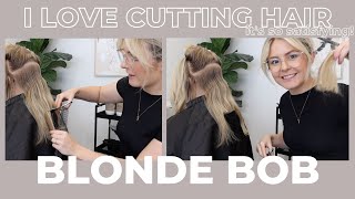 Blonde Bob Hair Transformation