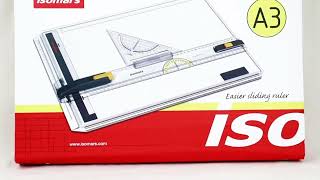 Isomars Matix A3 Drawing & Drafting Board | Parallel Ruler, Set Square & Protractor