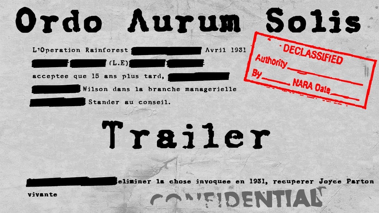 JdR Ordo Aurum Solis Saison 2 Trailer (Univers Lovecraftien) YouTube