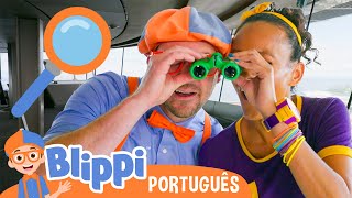 Blippi Visitam o Topo de um Parque! | Blippi em Português | Vídeos Educativos para Crianças