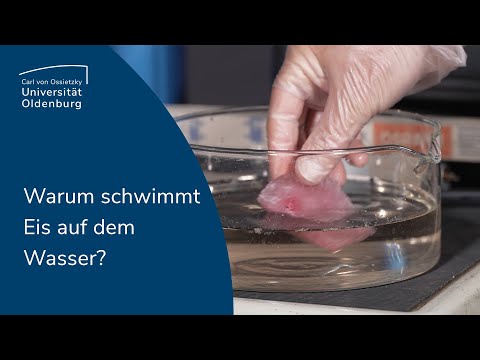 Video: Warum schwimmt Eis auf Wasser?