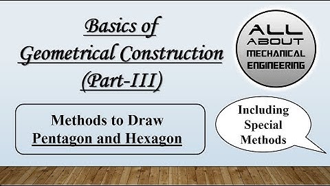 How to Draw Regular Pentagon and Hexagon #geometricalconstruction #polygon #engineeringdrawing