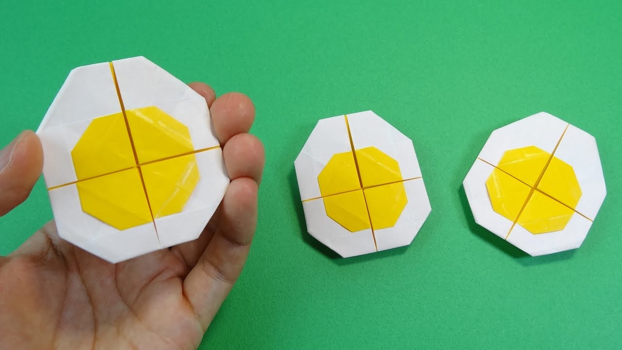 折り紙 ゆで卵 Origami Boiled Egg Youtube