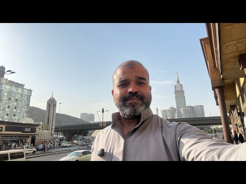 جولة في شارع غزة وطريقي الي المسجد الحرام من فندق منارات الغزة مكة المكرمة شاهد الآن