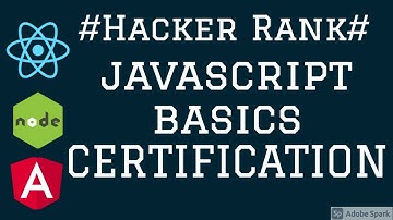 Hacker Rank Javascript Basic Certification #