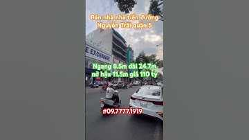 Bán nhà mặt tiền đường Nguyễn Trãi quận 5 ngang 8.5m dài 24.7m nở hậu #batdongsan #bannhaquan5