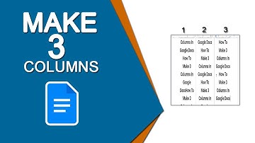 How to Make 3 Columns with Google Docs