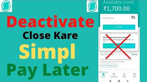 Delete Simpl Pay Later Account || Deactivate/Close Kare || New Update @ishanmonitor
