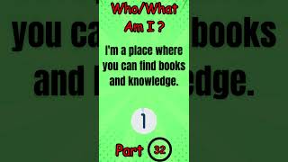 Who/What Am I Riddles Part 32 | Comment Your Answers | Subscribe For More Such Content.