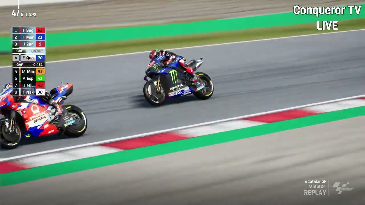 Sprint RACE MotoGP #CatalanGP ❗ Quartararo Vs Jorge Martin ❗ MOTOGP23 TV REPLAY GP Catalunya 2023