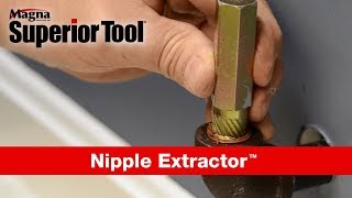 Superior Tool Pipe Nipple Extractor &amp; Thread Remover