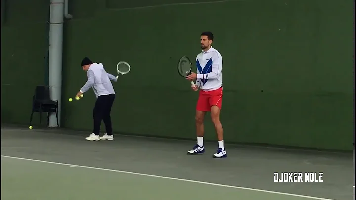 Novak Djokovic Practice with Marian Vajda - Spain ...