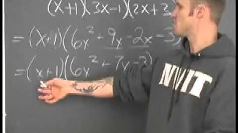 Sec 5 Ex 6 Multiplying Polynomials - Using "FOIL" with three brackets