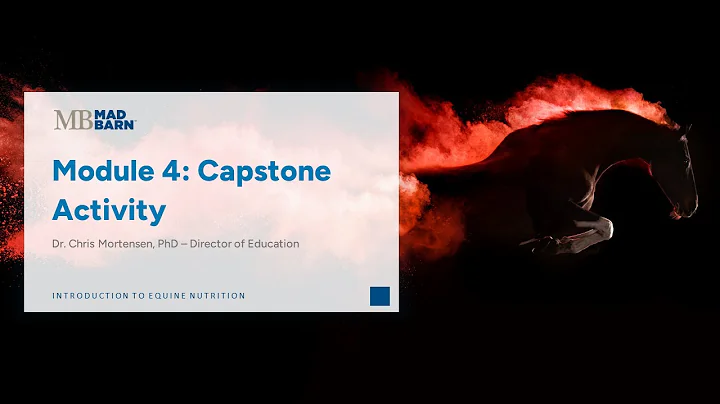 4.8 Activity: Assessing Nutritional Needs - Introduction to Equine Nutrition - Mad Barn Academy