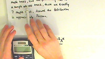 statistics - poisson distibution - finding probability - example 1