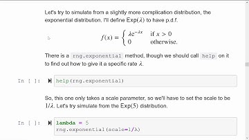 Simulating random variables in Python