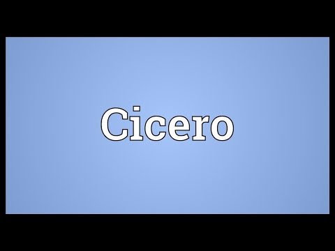 Cicero Meaning