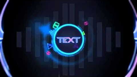 FREE Intro Template: 2D Neon Techno After Effects #1