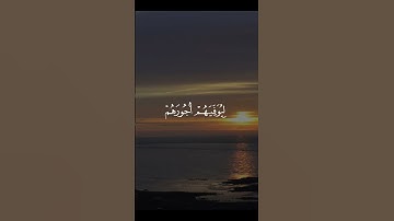 سورة فاطر - الأية (30)  #القرآن_الكريم #المصحف #عبدالله_الجهني