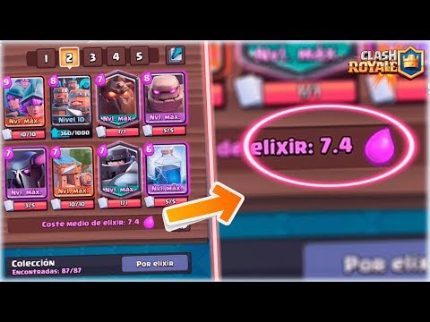 EL NUEVO MAZO MAS CARO DE TODO CLASH ROYALE 7.4 DE ELIXIR - Withzack