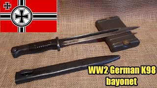 All about the WW2 German Mauser k98 bayonet