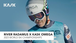River Radamus X Kask Omega at World Ski Championships