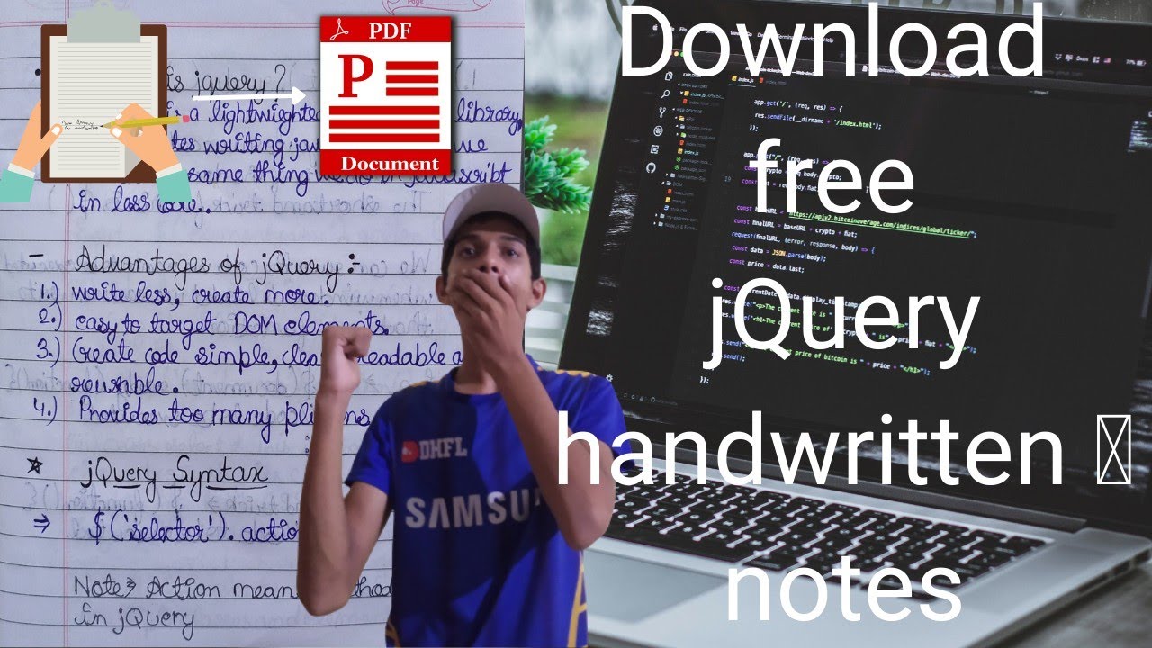 Free Hand-Written jQuery Notes 📝 | jQuery ke handwritten Notes | jQuery ...