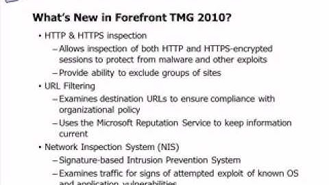 4 introduction to forefront threat management gateway 2010