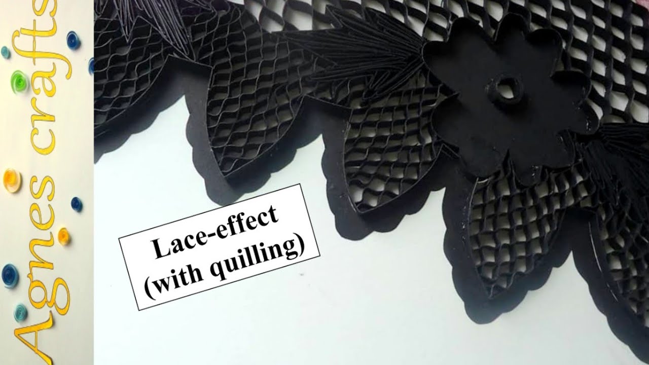 How to make lace- like using paper quilling tutorial