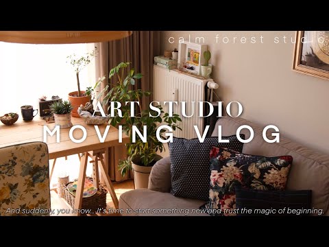 ?MOVING VLOG ep.1 (art studio) It’s time to start something new?