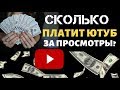 Доход с канала на youtube. Сколько платит ютуб за 1000 просмотров 2020. Заработок на youtube