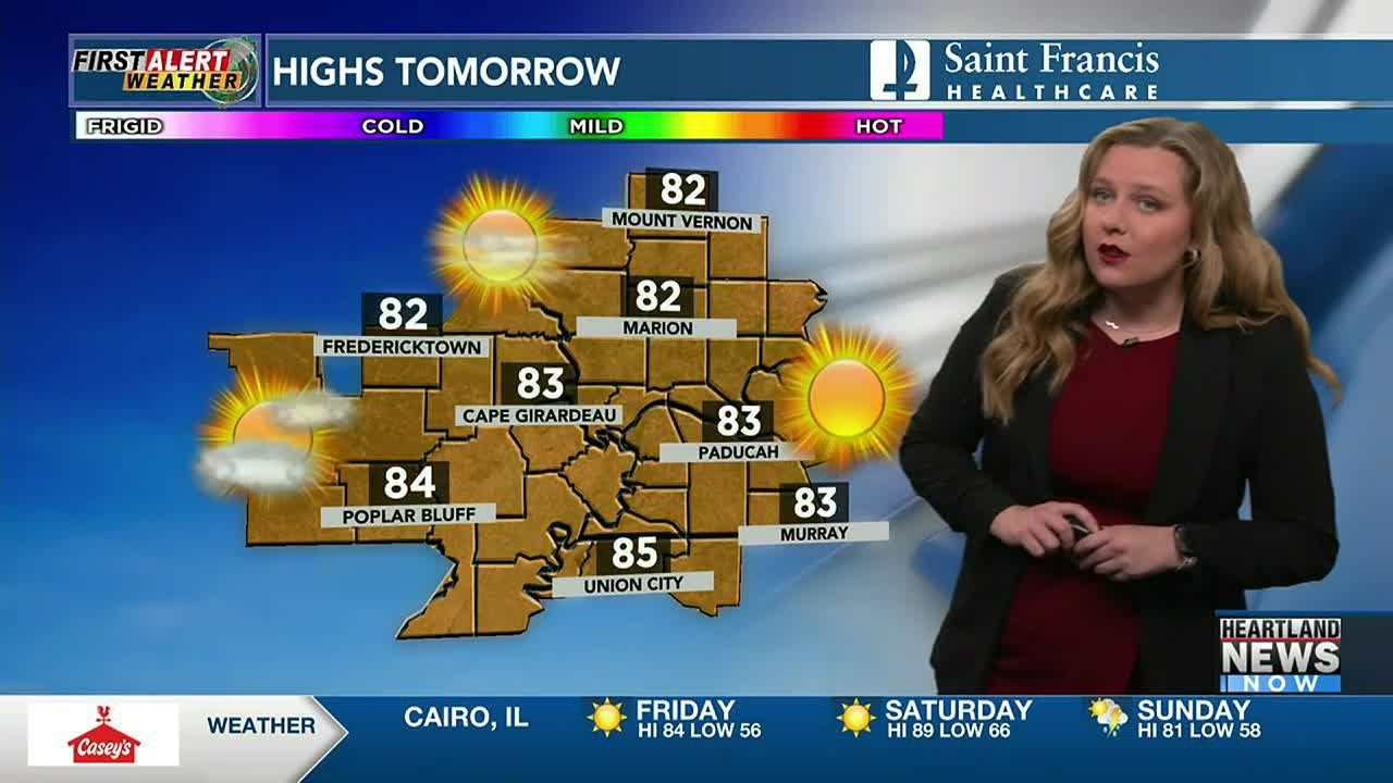 First Alert: Highs in the 80s tomorrow - YouTube
