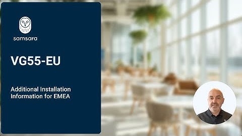 VG55 Installation Video - EU