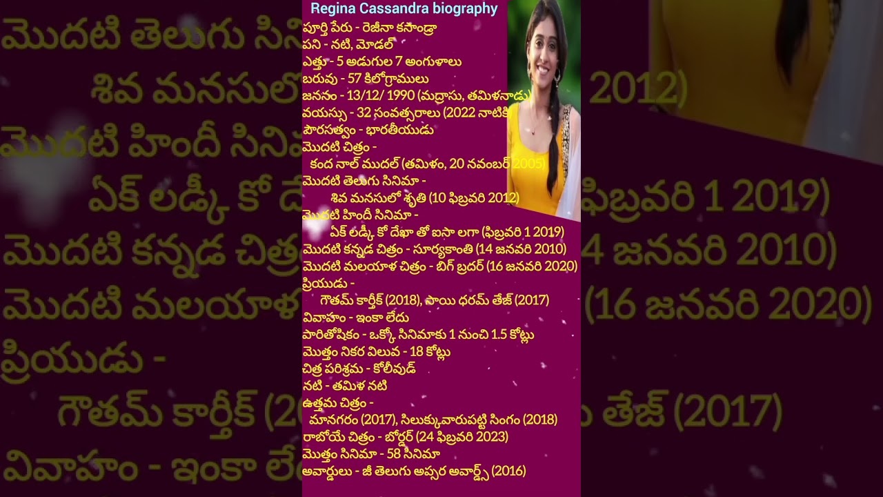 Regina Cassandra Biography