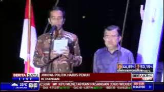 Pidato Kemenangan Jokowi di Atas Kapal Pinisi